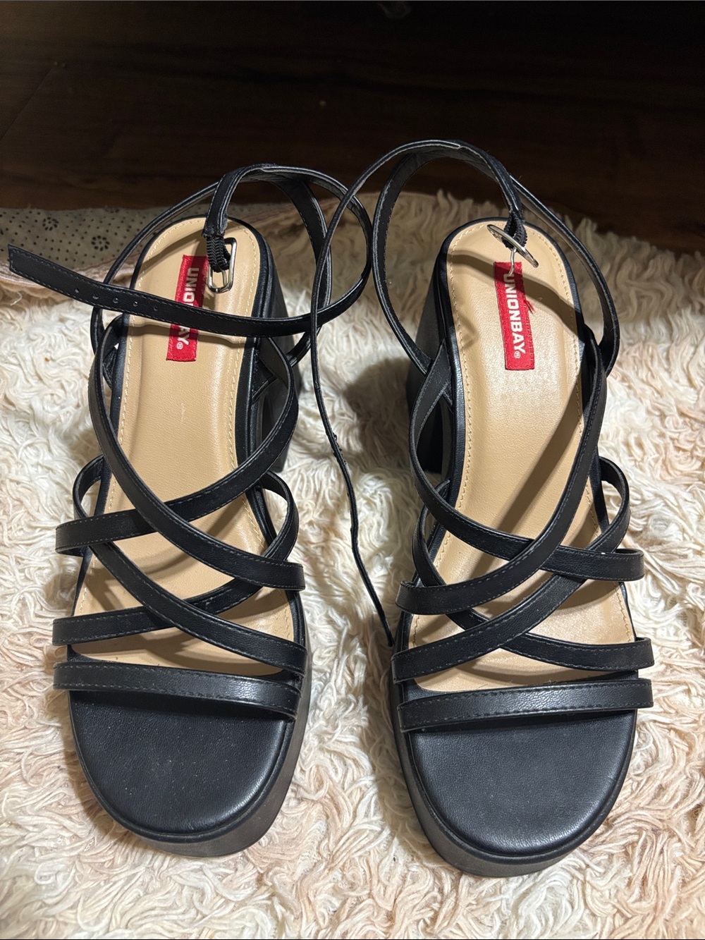 Black Strappy Women’s Heels